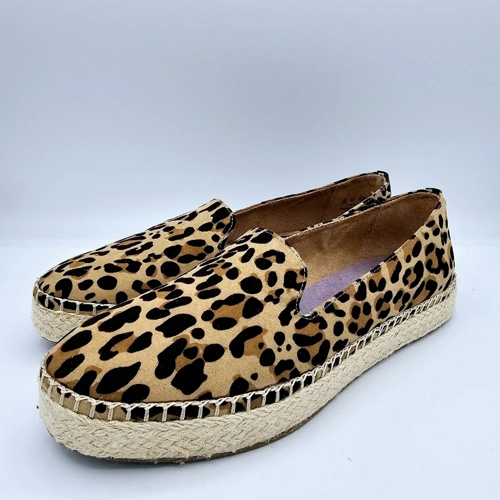 Dr. Scholl's Find Me Leopard Print Espadrilles size 9